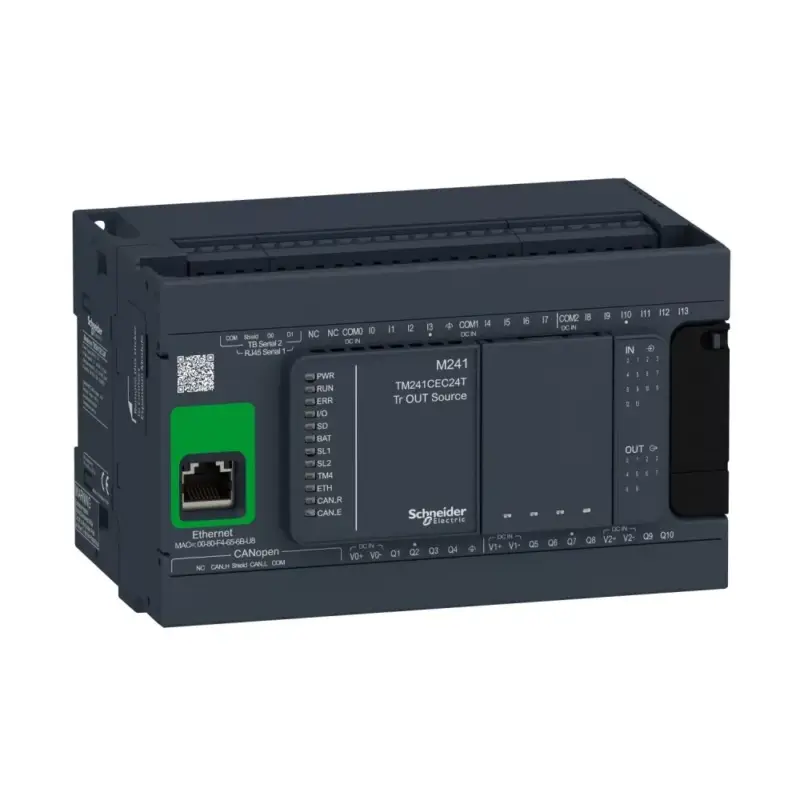 Olcsóbb Schneider TM241CEC24T M241 vez.-24IO TR.SOURCE ETH. CAN MASTER