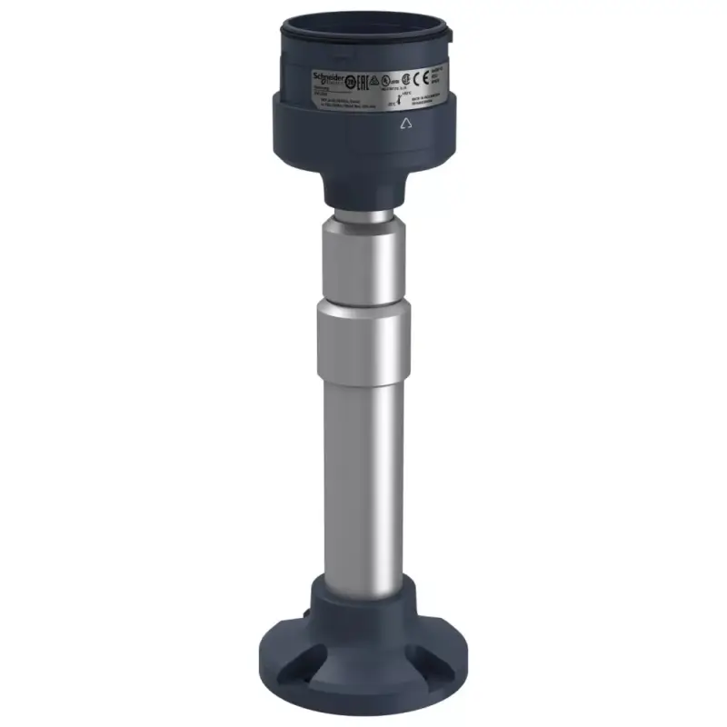 Schneider XVUZ05 Harmony XVU Ø60 fényoszlop tartócsöves rögzítő, állítható magasságú, 210-385 mm, 24V alapegységhez, fekete Szuper ajánlat
