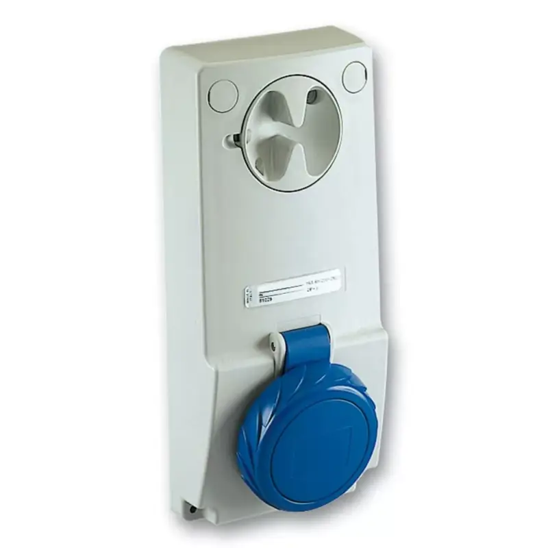 Expressz kézbesítés Schneider 82082 UNIKA Panelre szerelhető, reteszelhető aljzat, 3P+F, 9h, 16A, 250V, IP65, védelem nélkül