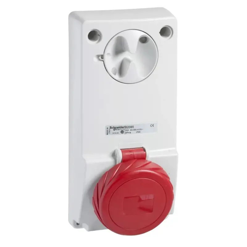 Azonnal elérhető Schneider 82086 UNIKA Panelre szerelhető, reteszelhető aljzat, 3P+N+F, 6h, 16A, 415V, IP65, védelem nélkül