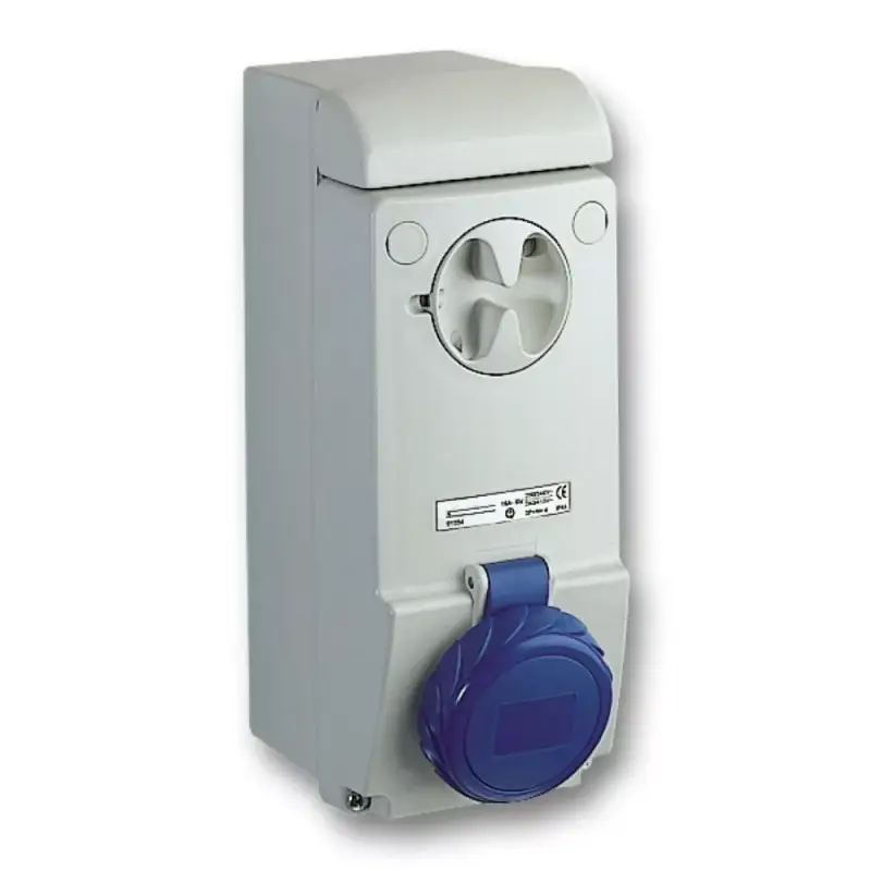 Schneider 83092 UNIKA Falra szerelhető, reteszelhető aljzat, 2P+F, 6h, 32A, 250V, IP65, védelem nélkül Végkiárusítás