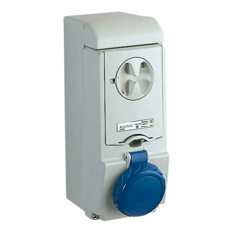 Expressz szállítás Schneider 83192 UNIKA Falra szerelhető, reteszelhető aljzat, 2P+F, 6h, 32A, 250V, IP65, olvadóbiztosítós
