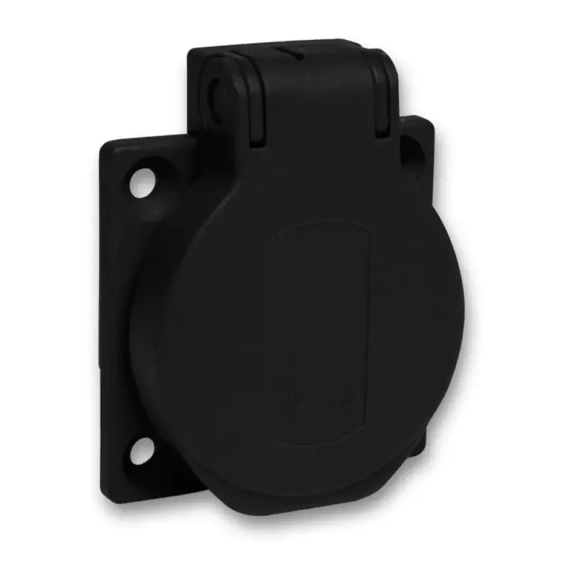 Népszerű Schneider PKN51N PRATIKA Háztartási aljzat, 2P+F, 50x50, hátsó meghúzással, fekete, IP54, francia