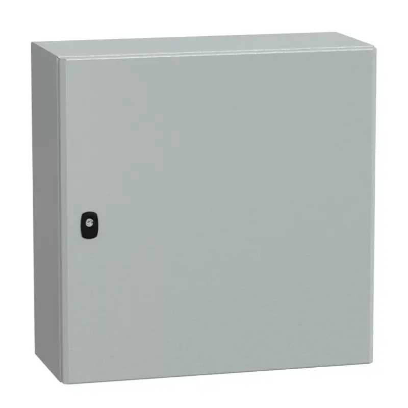 Schneider NSYS3D6625P Spacial S3D Falra szerelhető fém szekrény, Teli ajtóval, 600x600x250, IP66, szerelőlappal Gyors kiszállítás