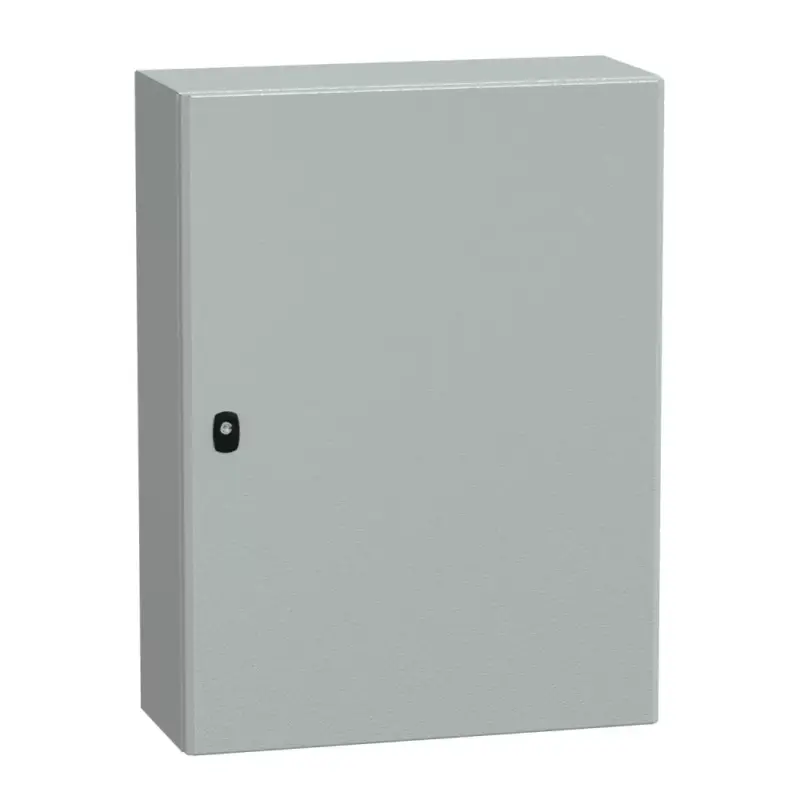 Schneider NSYS3D8625P Spacial S3D Falra szerelhető fém szekrény, Teli ajtóval, 800x600x250, IP66, szerelőlappal Olcsó