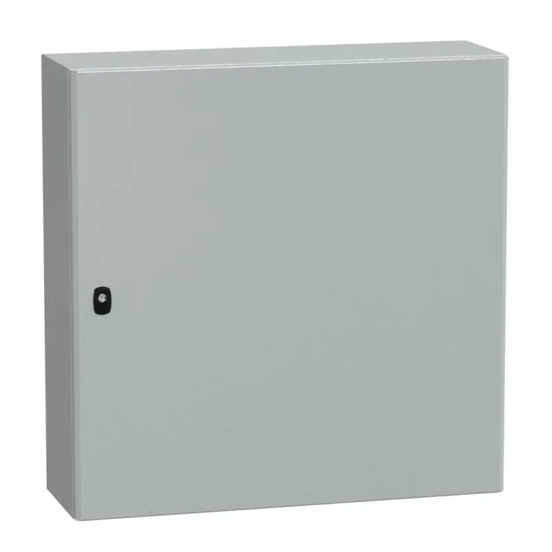 Alacsony ár Schneider NSYS3D8825P Spacial S3D Falra szerelhető fém szekrény, Teli ajtóval, 800x800x250, IP66, szerelőlappal