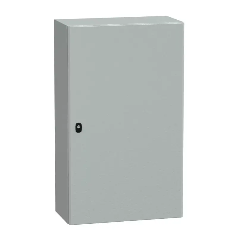 Schneider NSYS3D10630 Spacial S3D Falra szerelhető fém szekrény, Teli ajtóval, 1000x600x300, IP66, szerelőlap nélkül Prémium