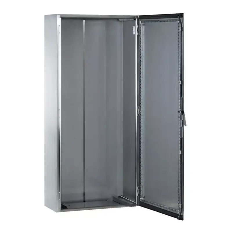 Schneider NSYSMX141030 Spacial SMX rozsdamentes acél AISI 304L álló szekrény, Teli ajtóval, 1400x1000x300, IP55, 2 ajtós kivitel, szerelőlap nélkül Azonnal elérhető