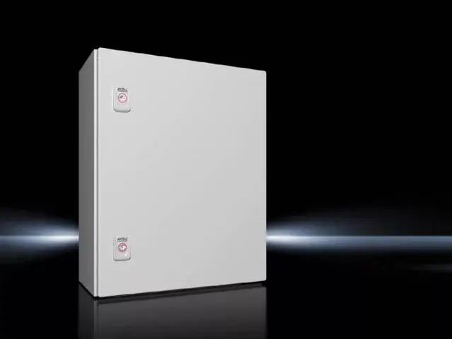 Rittal AX 1045.000 fém szekrény, teli ajtóval, 500x400x210, IP66, szerelőlappal (Rittal 1045000) Bestseller