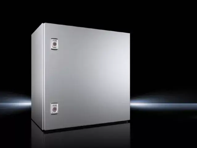 Árcsökkenés Rittal AX 1013.000 rozsdamentes acél AISI 304L szekrény, teli ajtóval, 500x500x300, IP66, szerelőlappal (Rittal 1013000)
