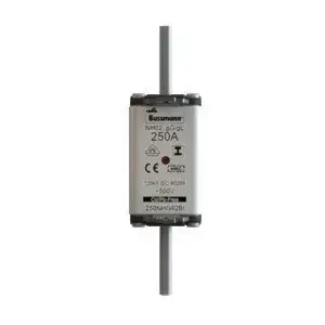 Eaton 100NHG02BI 100A 500V GL/GG SIZE 02 NH FUSE NH-betét 100A, DIN 02 méret, 500V AC, gG, szig.fül Expressz kézbesítés