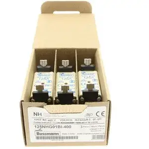 Eaton 125NHG01BI NH FUSE 125A 500V GL/GG SIZE 01 NH-betét 125A, DIN 01 méret, 500V AC, gG, szig.fül Vedd meg online