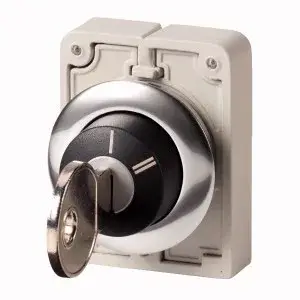 Árcsökkenés Eaton 187067 M30C-FWRS-X95 Kulcsos gomb,30mm,lapos,2áll.,reteszelt