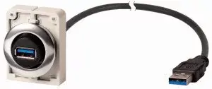 Eaton 187084 M30C-FUSB-60 USB fali aljzat,30mm,lapos,60cm kábellel Ne maradj le