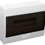 Tracon EDFK-12/1 Műanyag kiselosztó, 12 modul, 1 sor, füstszínű ajtóval, IP40, falon kívüli Expressz kézbesítés
