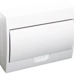 Tracon EDFKN-12/1 Műanyag kiselosztó, 12 modul, 1 sor, teli ajtóval, IP40, falon kívüli Kedvezmény