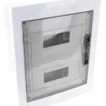 Tracon EDFKS-12/2 Műanyag kiselosztó, 24 modul, 2 sor, füstszínű sík ajtóval, IP40, falon kívüli Legnépszerűbb