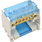 Szuper akció Tracon FLSO25-2P7 Moduláris elosztóblokk nyitható fedéllel 1×25(25)mm2 / 3×10(6)mm2, 3×16(10)mm2, 500VAC/DC, 100A
