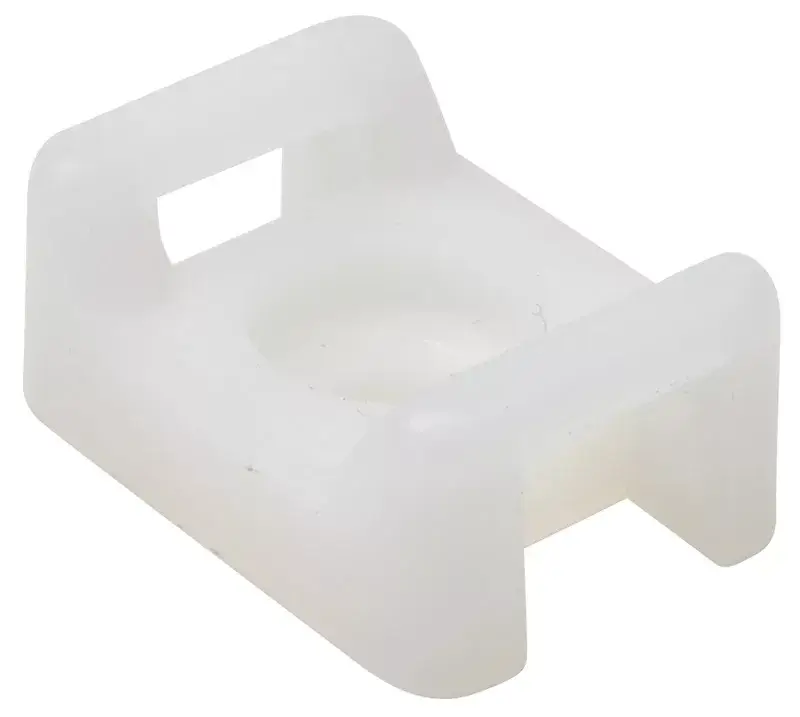Kedvezményes ár Tracon CSTALP-4 Csavarozható, 2oldalt fűzhető kábelkötegelő talp, natúr 16×11mm, d=7mm, PA6.6