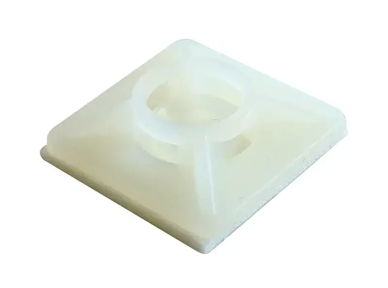 Tracon TALP190 Öntapadós/csavarozható, 4oldalt fűzhető kötegelő talp,natúr 20×20mm, d=2,9mm, PA6.6 Olcsóbb