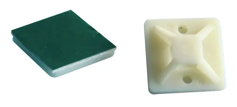Kedvezményes ár Tracon TALP270 Öntapadós/csavarozható, 4oldalt fűzhető kötegelő talp, natúr 25×25mm, d=3,5mm, PA6.6