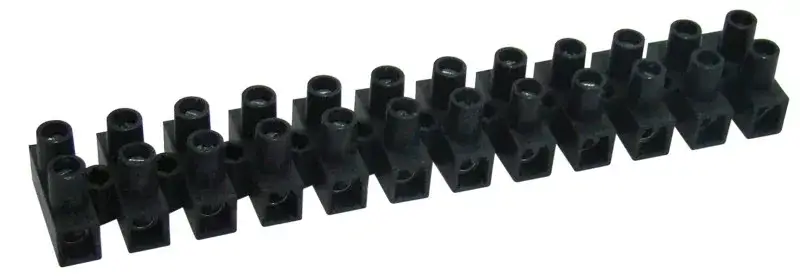 Gyors kiszállítás Tracon SF30A-H Flexibilis sorozatkapocs, H profil, 12 tag, fekete 16mm2, 450VAC, 63A, PP