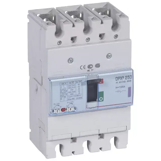 Kedvezményes ár Legrand 420265 DPX3 250 100A 3P termikus mágneses 50kA kompakt megszakító ( Legrand 420265 )
