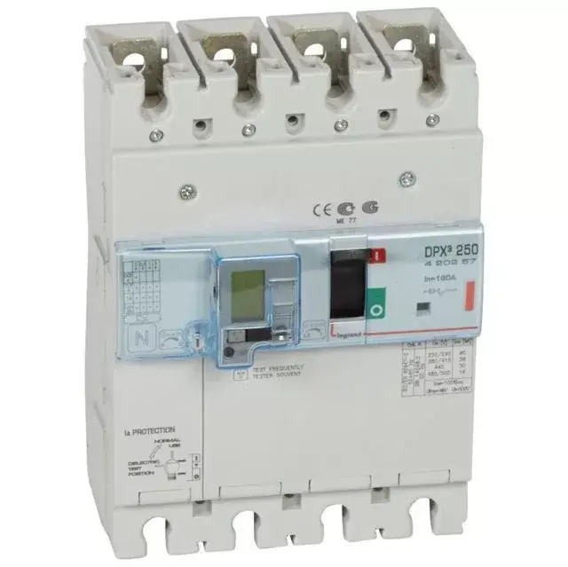 Legrand 420257 DPX3 250 160A 4P+ÁVK termikus mágneses 36kA kombinált ávk ( Legrand 420257 ) Végkiárusítás