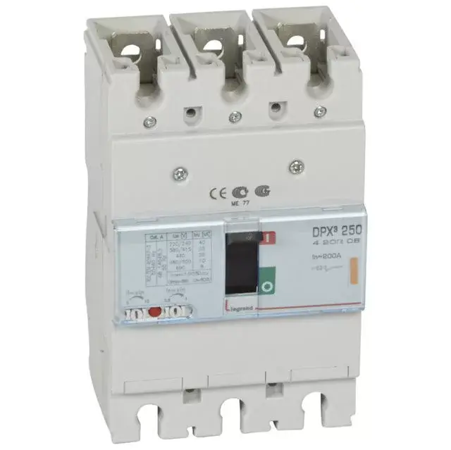Korlátozott ajánlat Legrand 420208 DPX3 250 200A 3P termikus mágneses 25kA kompakt megszakító ( Legrand 420208 )