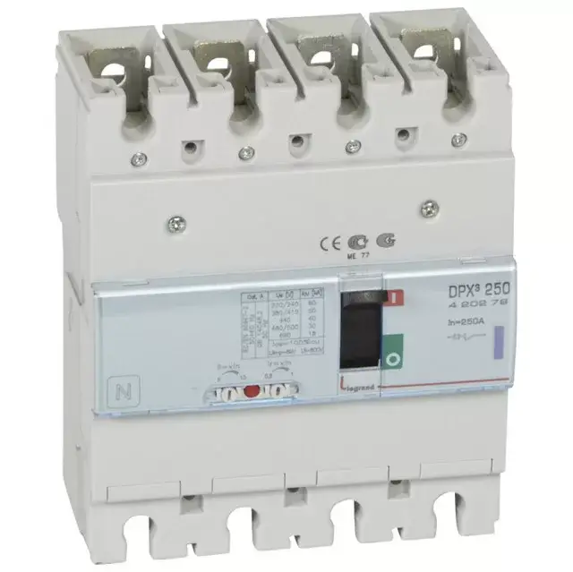 Olcsó Legrand 420279 DPX3 250 250A 4P termikus mágneses 50kA kompakt megszakító ( Legrand 420279 )