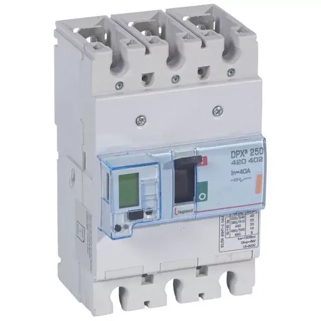 Legrand 420402 DPX3 250 40A 3P S2+M 25kA kompakt megszakító ( Legrand 420402 ) Vásárlói kedvenc