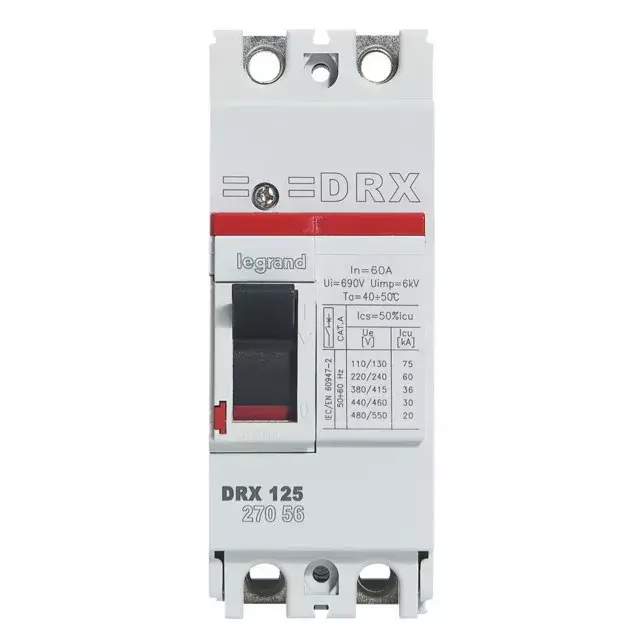 Rendeld meg most Legrand 027056 DRX100 2P 35 kA 60A t.m. kompakt megszakító ( Legrand 027056 )