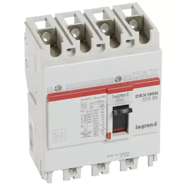 Legrand 027036 DRX100 4P 20 kA 60A t.m. kompakt megszakító ( Legrand 027036 ) Csak ma
