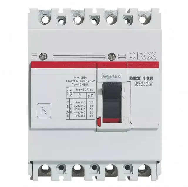 Árcsökkenés Legrand 027227 DRX125 4P 35 kA 125A t.m. kompakt megszakító ( Legrand 027227 )