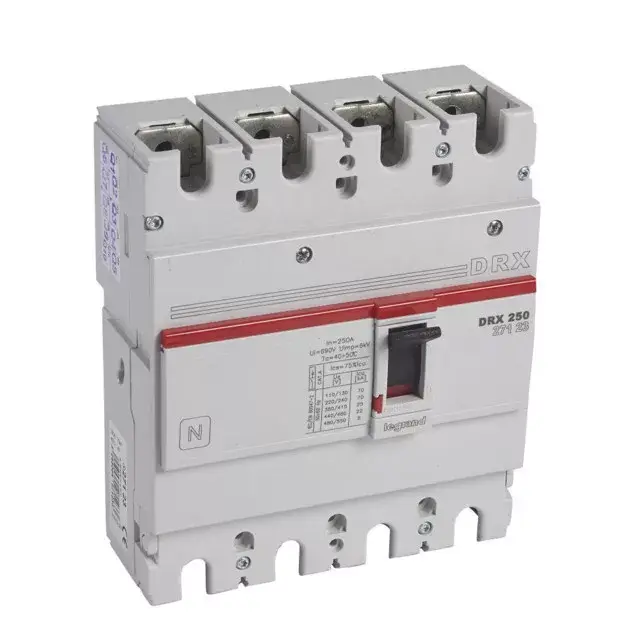 Gyors szállítás Legrand 027123 DRX250 4P 25 kA 250A t.m. kompakt megszakító ( Legrand 027123 )