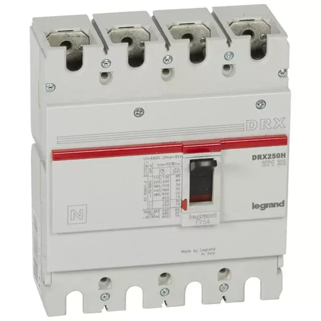 Legrand 027132 DRX250 4P 36 kA 175A t.m. kompakt megszakító ( Legrand 027132 ) Újdonság