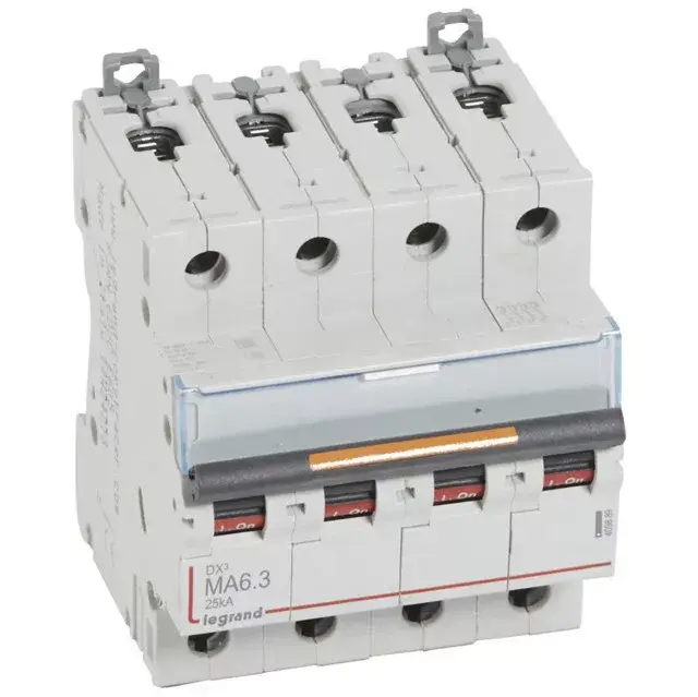 Rendeld meg most Legrand409889 DX3 kismegszakító 25kA 4P 400V~ MA6,3 ( Legrand409889 )