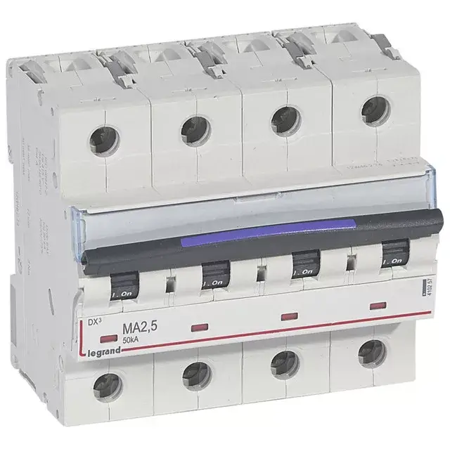 Vedd meg online Legrand410257 DX3 kismegszakító 50kA 4P 400V~ MA2,5 ( Legrand410257 )