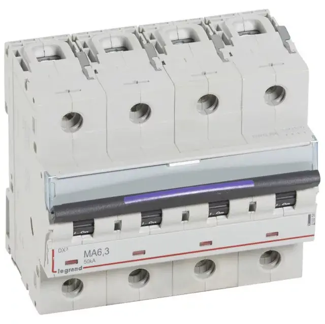 Legrand410259 DX3 kismegszakító 50kA 4P 400V~ MA6,3 ( Legrand410259 ) Nézd meg most
