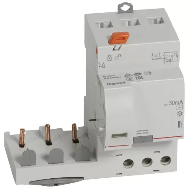 Szezonális akció Legrand 410472 DX3 áramvédő relé 3P 400V~ AC 63A 30mA ( Legrand 410472 )