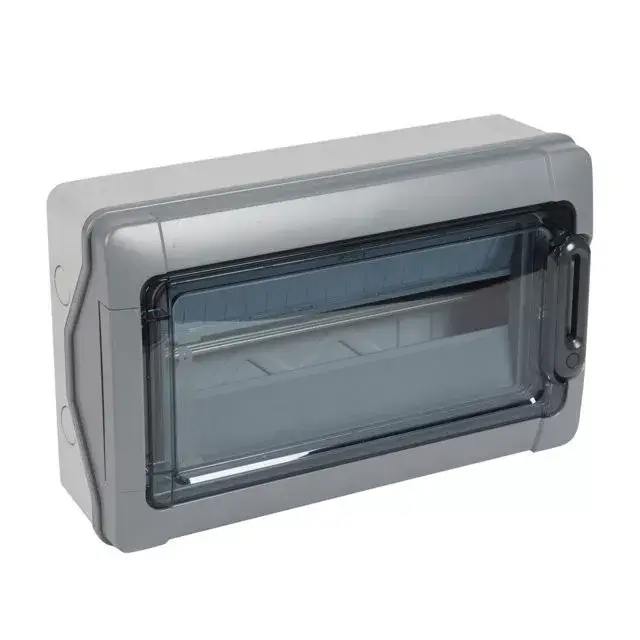 Olcsóbb Legrand 414035 Plexo3 DC védett elosztó 18 modul, 1 sor, átlátszó ajtóval, IP65, falon kívüli, 282x448x141mm
