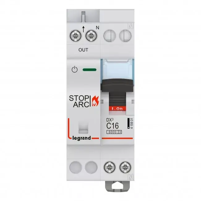 Korlátozott ajánlat Legrand 415931 DX3 Stop Arc Íveszárlat érzékelő kismegszakító C16 6000A alsó betáp BIC ( Legrand 415931 )