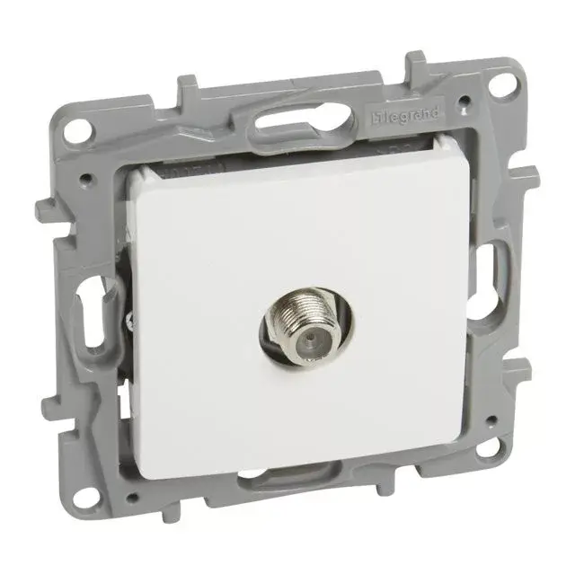 Legrand 764549 Niloé TV aljzat, "F-F", végzáró (1 dB), fehér ( Legrand 764549 ) Azonnali szállítás