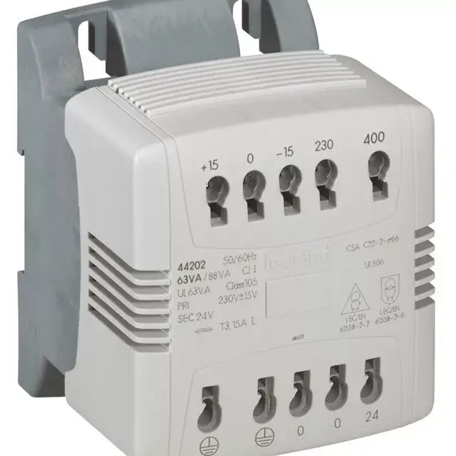 Legrand 044202 transzformátor 1F 230-400V/24V 63VA ( Legrand 044202 ) Legnépszerűbb