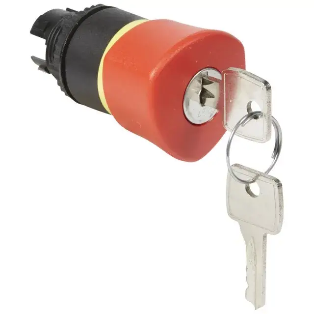 Biztonságos fizetés Legrand 023892 Osmoz vészleállító gomb reteszoldás kulccsal EN418 Ø40 - piros ( Legrand 023892 )