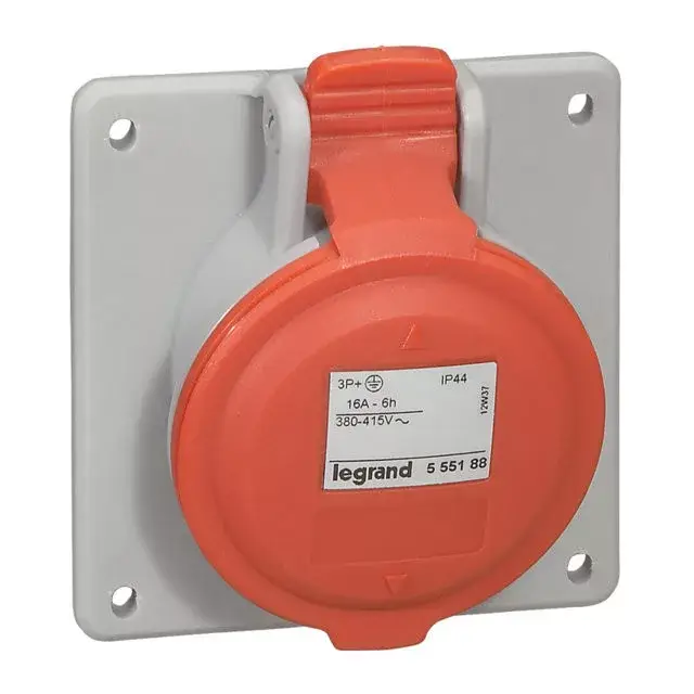 Árcsökkenés Legrand 555189 P17 Tempra PRO Dafbe-164k06 m400V IP44 döntött aljzat ( Legrand 555189 )