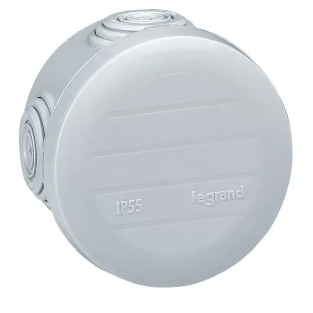 Legrand Plexo 55 92001 kör alakú szerelődoboz Ø60 mm×40 mm, 4 bemenet, falon kívüli, Legrand 92001 Legkelendőbb