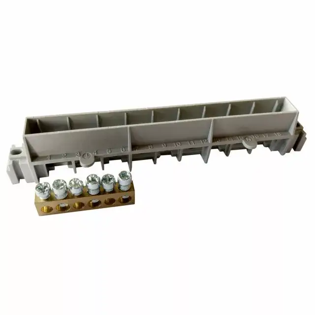Szuper akció Legrand 134801 PractiboxS csupasz PE elosztókapocs szigetelt tartóval, 8 modulos szekrényhez, 1 x (3x16mm² + 3x10mm²); Icc=6 kA ( Legrand 134801 )