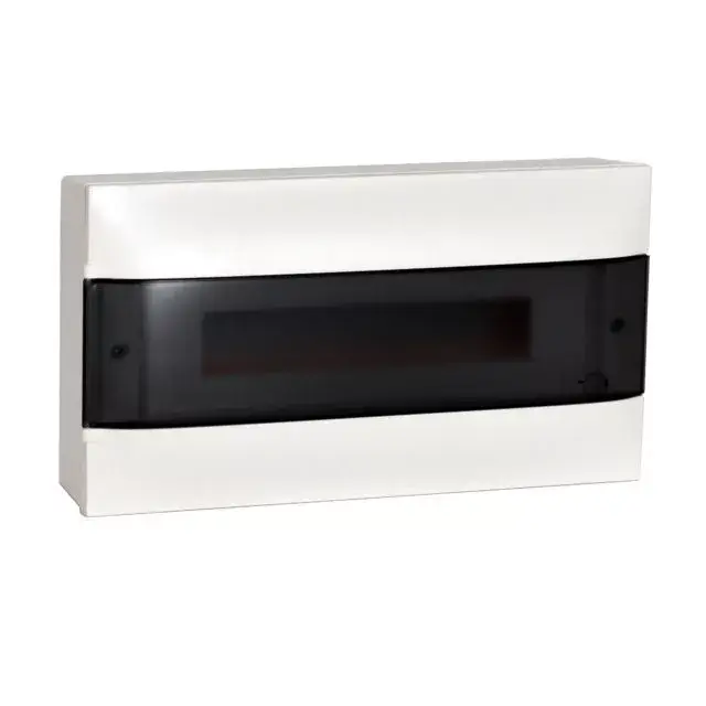 Legrand 137216 Practibox S műanyag kiselosztó 18 modul, 1 sor, Füstszínű ajtóval, IP40, falon kívüli, PE és N sínnel, méret : 236x436x107 mm Kedvezményes ár