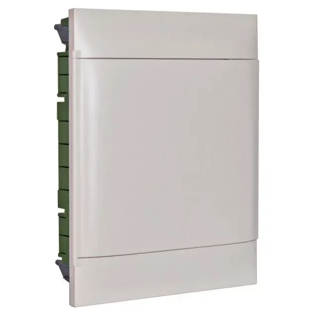 Legrand 135142 Practibox S műanyag kiselosztó 24 modul, 2 sor, Teli ajtóval, IP40, téglafalba süllyesztett, PE és N sínnel, méret : 385x328x103 mm Rendeld meg most